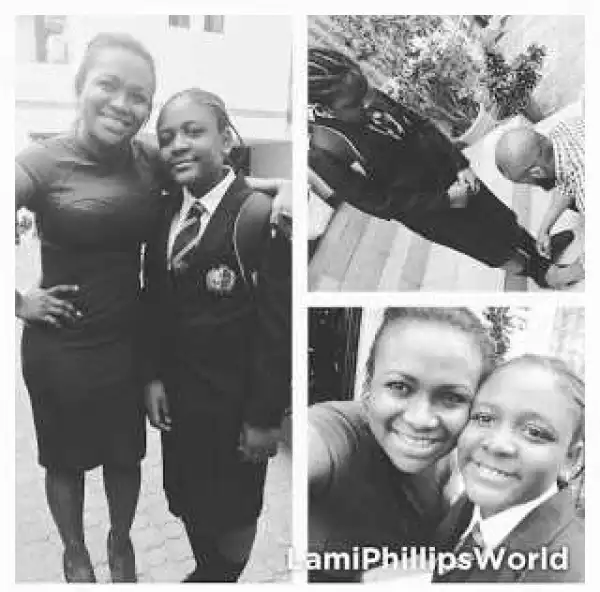 Singer Lami Philips In Tears Over Her Daughter First Day In Secondary School [Photos]